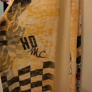 Harley Racing Scarf light weight yellow w/logo $10